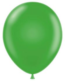 11 inch Tuf-Tex Metallic Green Latex Balloons - 100 count