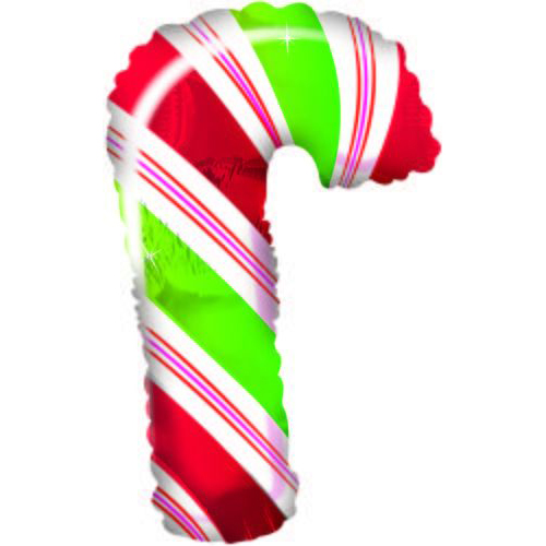 35 inch CTI Candy Cane Shape Foil Balloon