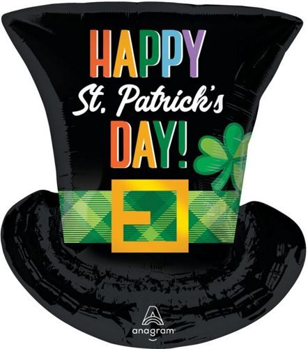 24 inch Anagram St. Patty's Day Top Hat Shape - Flat